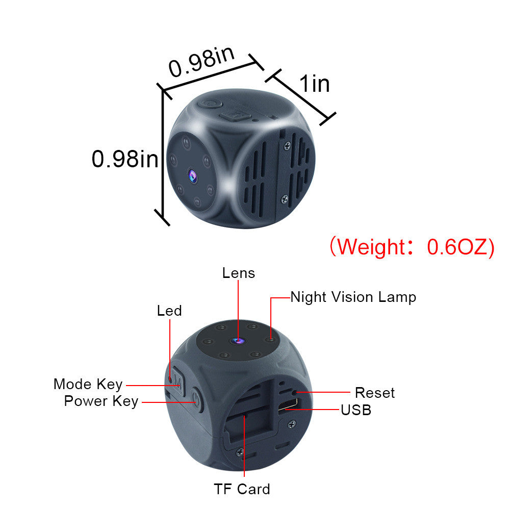 Smart Digital Camera 1080P Infrared Night Vision 140 Degree Wide Angle Motion Detection Camera for Sports Security Outdoor Recording