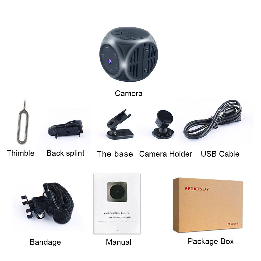 Smart Digital Camera 1080P Infrared Night Vision 140 Degree Wide Angle Motion Detection Camera for Sports Security Outdoor Recording