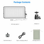 NEEWER SL90 Aluminum Alloy RGB Panel Video Light 18 Light Scenes Camera Light for YouTube TikTok