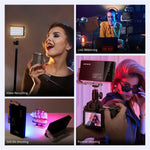 NEEWER SL90 Aluminum Alloy RGB Panel Video Light 18 Light Scenes Camera Light for YouTube TikTok
