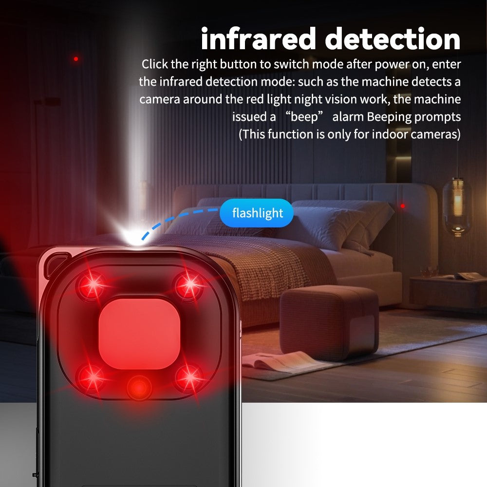 T30 Hidden Camera Detector Magnetic GPS Eavesdrop Detector Infrared Camera Finder