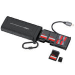 High-Speed Card Reader Portable Storage Box for SD / TF Cards Action Camera Phone Tablet Data Transfer