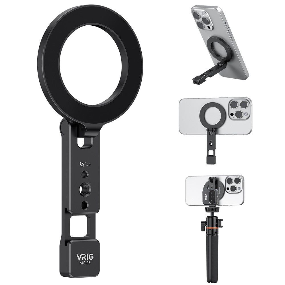 VRIG MG-26 Compatible with MagSafe Magnetic Portable Stand Foldable Aluminum Alloy Mount