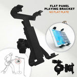 Universal 7-11 Inch Tablet Ebook Reader Holder Bracket 360 Degree Rotation Holder for Microphone Stand
