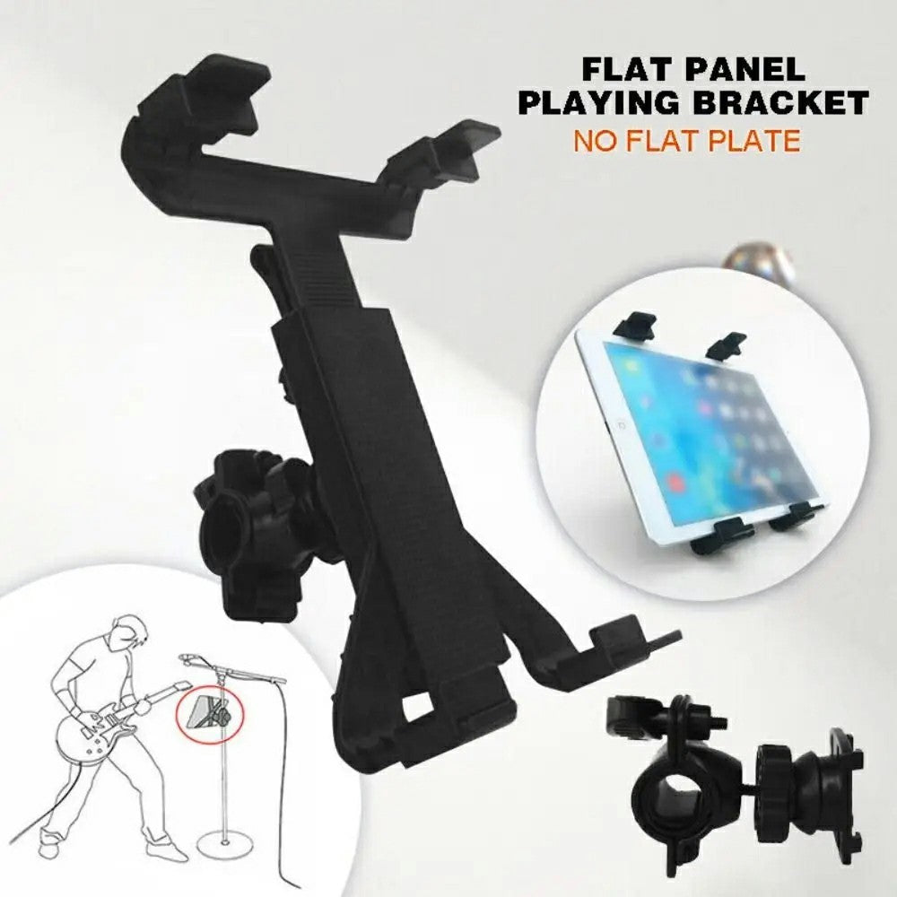 Universal 7-11 Inch Tablet Ebook Reader Holder Bracket 360 Degree Rotation Holder for Microphone Stand