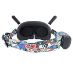 912746-11 Adjustable Head Strap for Antigravity A1 Vision VR Headset Magic Tape Elastic Band Pattern Printed Headstrap