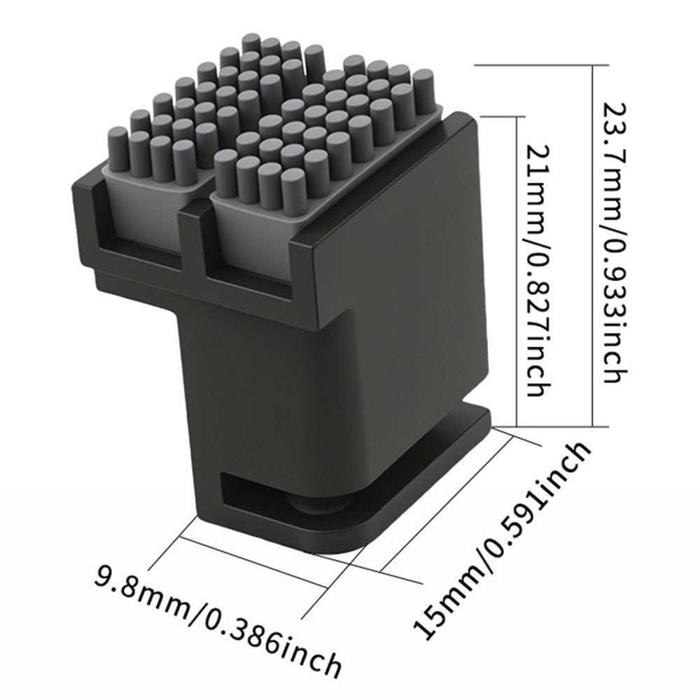 PRN260001 For Bambu Lab P1P  /  P1S  /  X1  /  X1C  /  X1E 3D Printer Metal Nozzle Bilateral Lightweight Cleaning Brush Kit