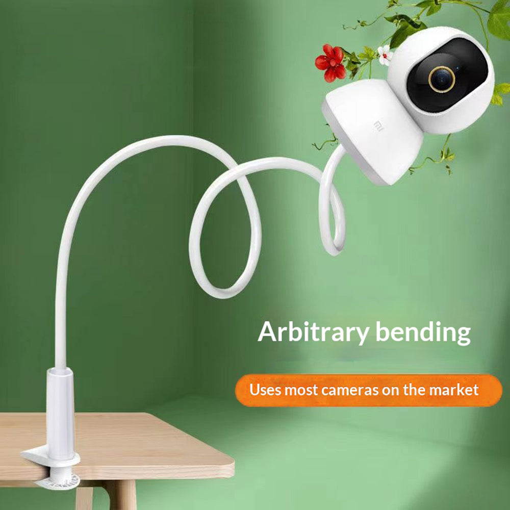 110cm Flexible Gooseneck Clamp Mount No Drilling Desktop Security Camera Stand for Baby Monitor