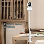 110cm Flexible Gooseneck Clamp Mount No Drilling Desktop Security Camera Stand for Baby Monitor