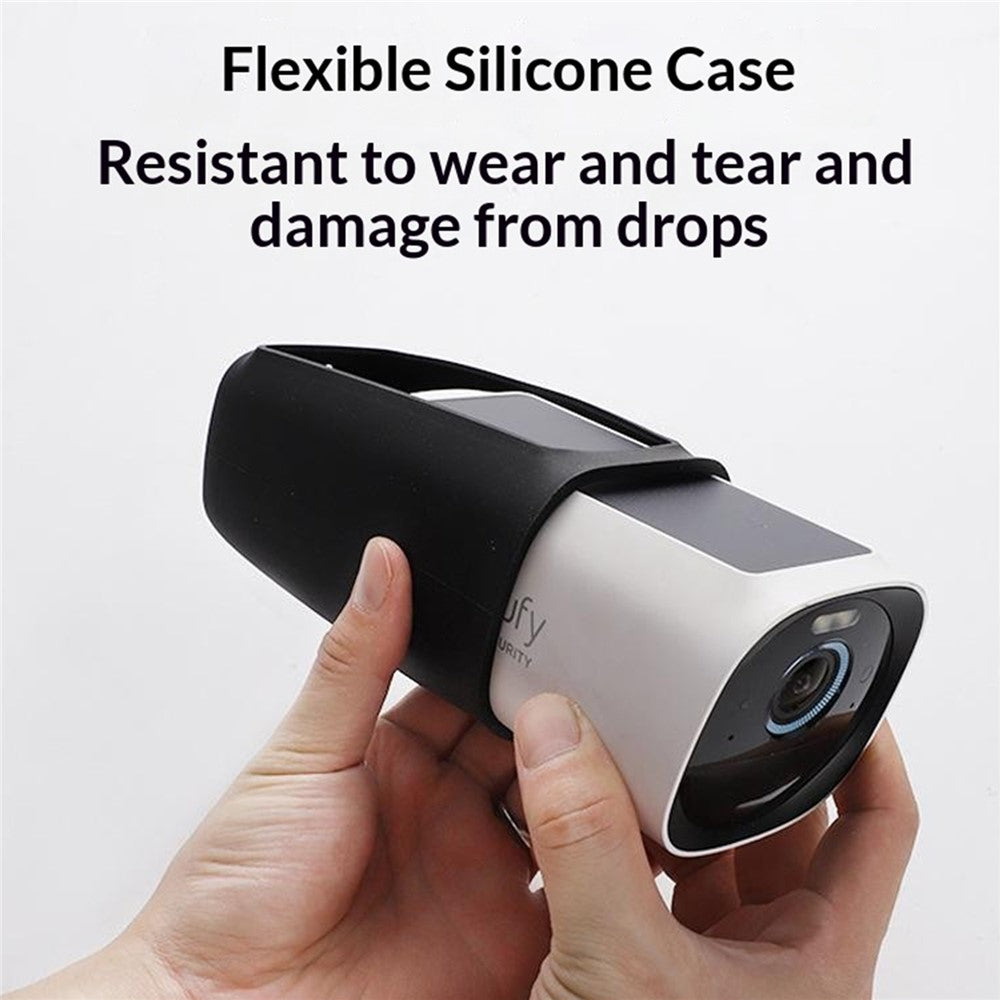 Silicone Case for EufyCam 3 Shockproof Protective Cover Outdoor Camera Housing