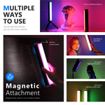 NEEWER N-46 RGB LED Video Light Stick Touch Bar Lamp APP Control Magnetic Handheld Photography Light