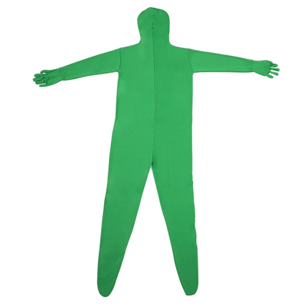 LIGHTUPFOTO PSD2EA Helkrops Chromakey Bodysuit Grøn Bodysuit Unisex Spandex Usynlig Mand Kostume
