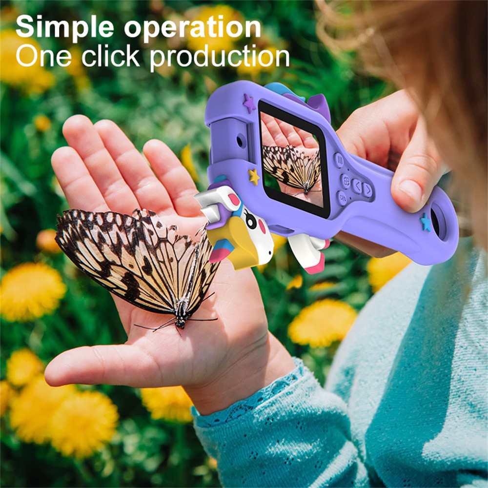 HY-F1 500X Magnification 2.0 Inch Screen Portable Handheld Microscope Camera for Kids Video Recorder, Style A