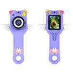 HY-F1 Cartoon Design 2.0 Inch Handheld Microscope for Kids 500X Magnification Video Recorder with 32GB Card + Card Reader, Style B