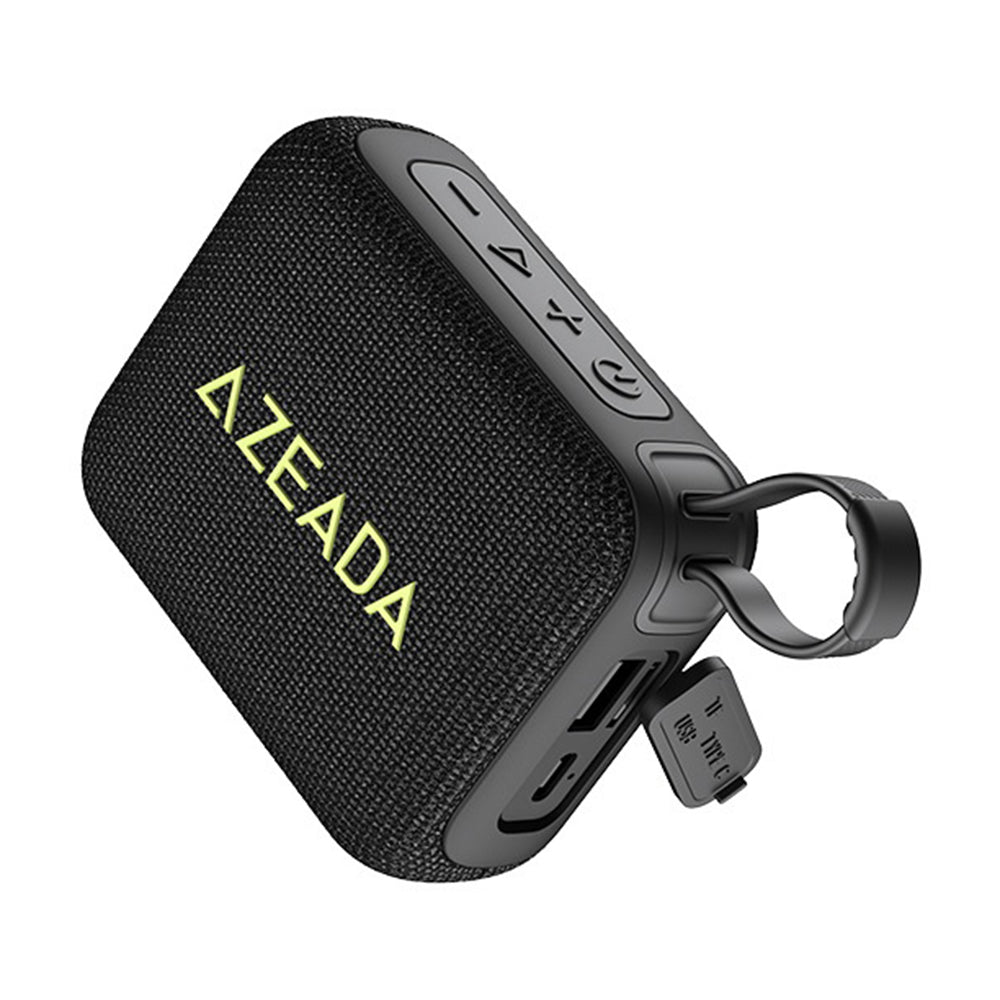 AZEADA AZ-S01 5W TWS Bluetooth-compatible Speaker Waterproof Outdoor Portable Fabric Subwoofer with Lanyard