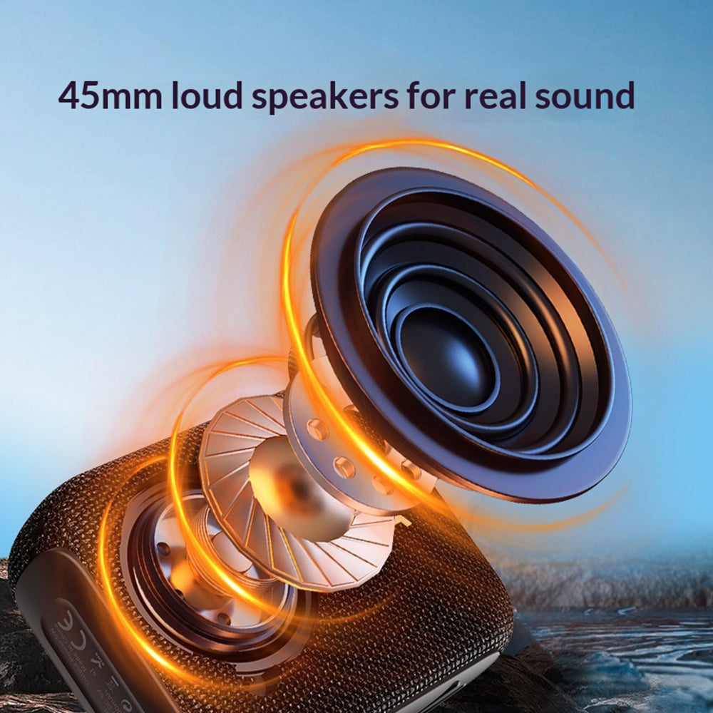 AZEADA AZ-S01 5W TWS Bluetooth-compatible Speaker Waterproof Outdoor Portable Fabric Subwoofer with Lanyard