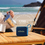 AZEADA AZ-S01 5W TWS Bluetooth-compatible Speaker Waterproof Outdoor Portable Fabric Subwoofer with Lanyard