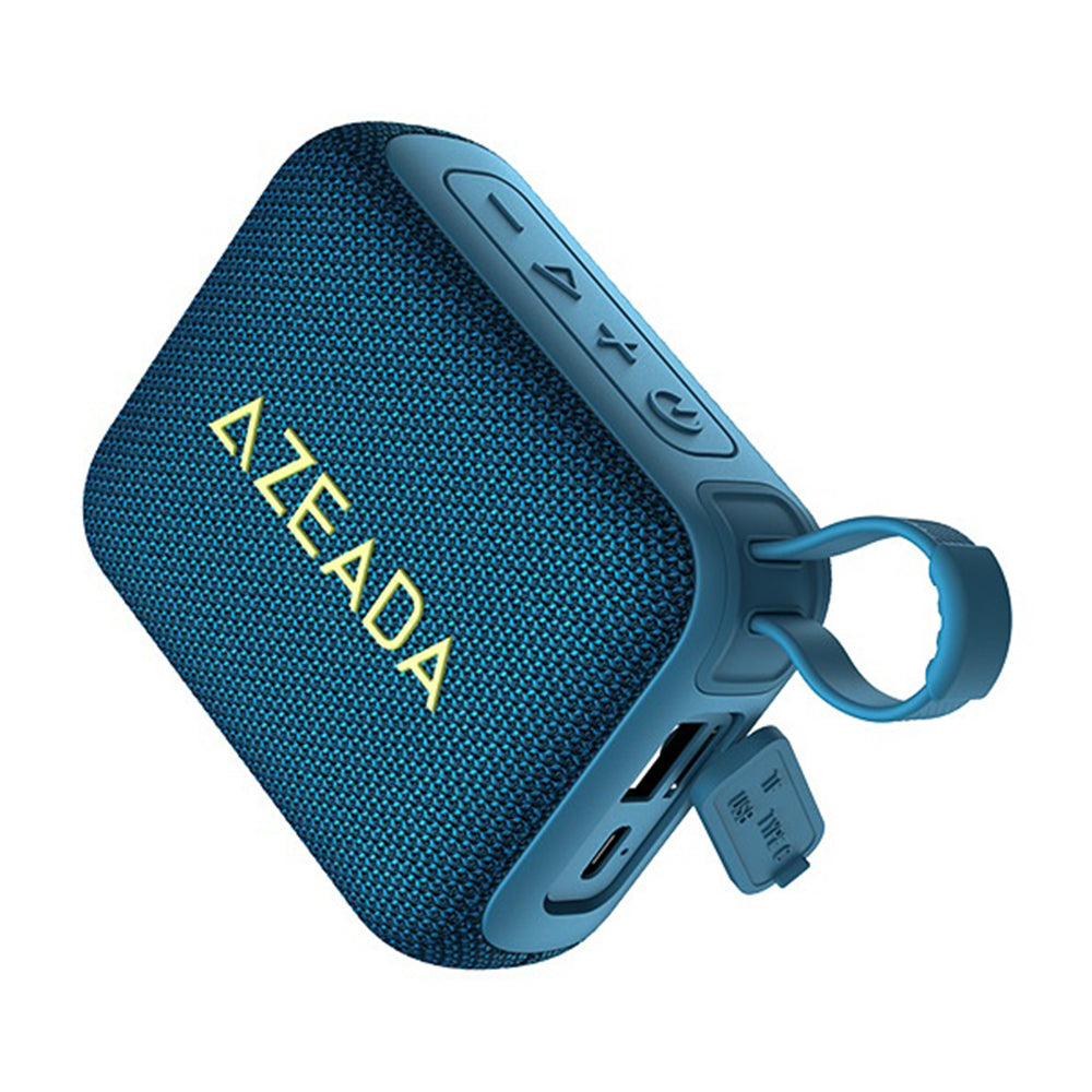 AZEADA AZ-S01 5W TWS Bluetooth-compatible Speaker Waterproof Outdoor Portable Fabric Subwoofer with Lanyard