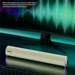 ERAZER W111 Desktop USB Kablet Bluetooth-kompatibel Højttaler 6W Dobbelt Kanal RGB Lys Bærbar Højttaler til PC Gaming (Investeret af Lenovo)