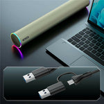 ERAZER W111 Desktop USB Kablet Bluetooth-kompatibel Højttaler 6W Dobbelt Kanal RGB Lys Bærbar Højttaler til PC Gaming (Investeret af Lenovo)