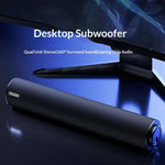 ERAZER W110 Desktop USB-kablet højttaler 3,5 mm lydindgang 6W bærbar højttaler til pc-gaming (investeret af Lenovo)