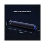 ERAZER W110 Desktop USB-kablet højttaler 3,5 mm lydindgang 6W bærbar højttaler til pc-gaming (investeret af Lenovo)