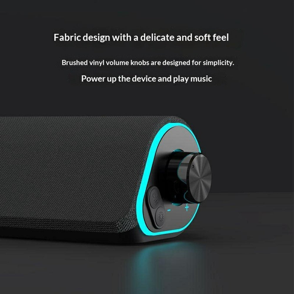 ERAZER W05 Stationära trådanslutna högtalare 6W RGB LED Bluetooth-kompatibel 5.3 Bärbar högtalare med dubbla element för PC-spel (Investerad av Lenovo)