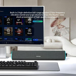 ERAZER W05 Stationära trådanslutna högtalare 6W RGB LED Bluetooth-kompatibel 5.3 Bärbar högtalare med dubbla element för PC-spel (Investerad av Lenovo)