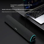 ERAZER W05 Stationära trådanslutna högtalare 6W RGB LED Bluetooth-kompatibel 5.3 Bärbar högtalare med dubbla element för PC-spel (Investerad av Lenovo)