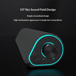 ERAZER W05 Stationära trådanslutna högtalare 6W RGB LED Bluetooth-kompatibel 5.3 Bärbar högtalare med dubbla element för PC-spel (Investerad av Lenovo)