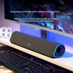 ERAZER W05 Stationära trådanslutna högtalare 6W RGB LED Bluetooth-kompatibel 5.3 Bärbar högtalare med dubbla element för PC-spel (Investerad av Lenovo)