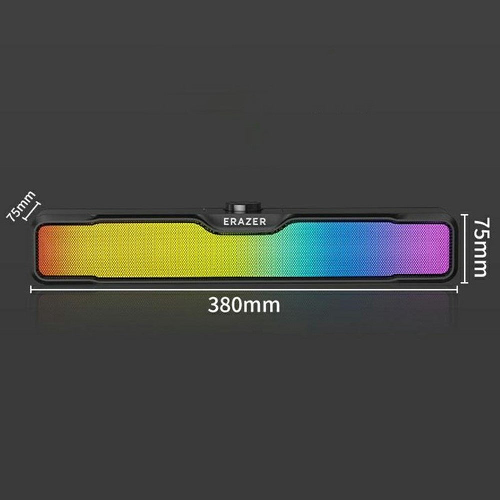 ERAZER W113 Desktop RGB Højttaler Bluetooth-kompatibel 5.4 6W Stereolyd USB Kablet Højttaler (Investeret af Lenovo)