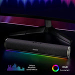 ERAZER W118 Desktop RGB Speaker Bluetooth-compatible 5.4 10W Stereo Sound USB Wired Speaker (Invested By Lenovo)