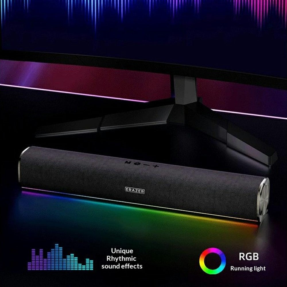 ERAZER W118 Desktop RGB Speaker Bluetooth-compatible 5.4 10W Stereo Sound USB Wired Speaker (Invested By Lenovo)