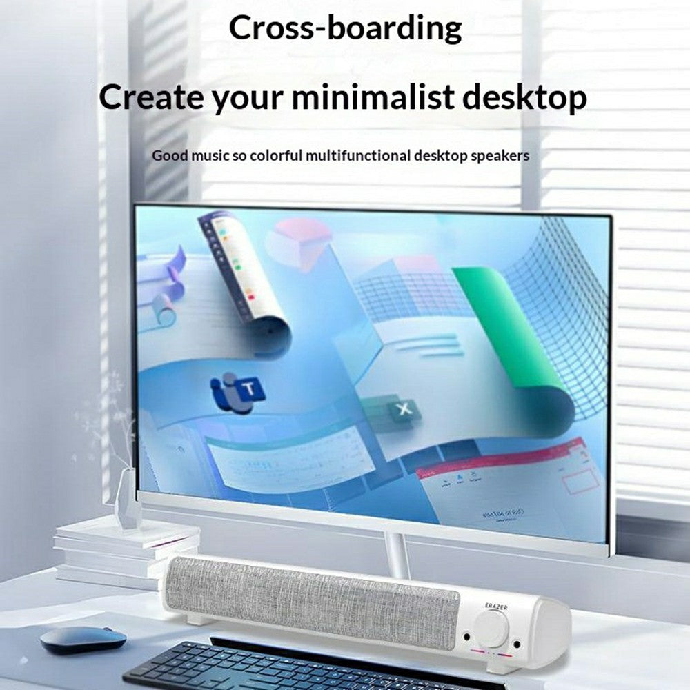 ERAZER A101Pro Desktop PC Speaker Bluetooth-compatible 5.3 USB Wired Computer Speaker for Gaming Office (Invested By Lenovo)