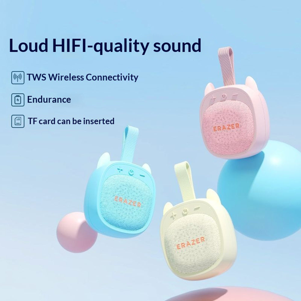 ERAZER K15 Cat Ears Design Portable Bluetooth-compatible Speaker 5W TWS Soundbox with LED Light
