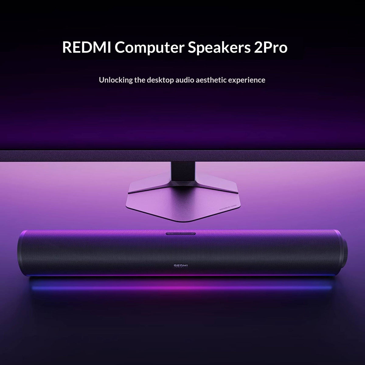 XIAOMI REDMI Computer Speaker 2 Pro 20W Desktop Bluetooth-compatible 5.3 Soundbar with RGB Light, CN Plug (Chinese Version)