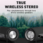 LDNIO BTS13 Bluetooth-compatible 5.3 Speaker 2000mAh RGB Ambient Light TWS Wireless Bass Stereo Wireless Speaker for Outdoor