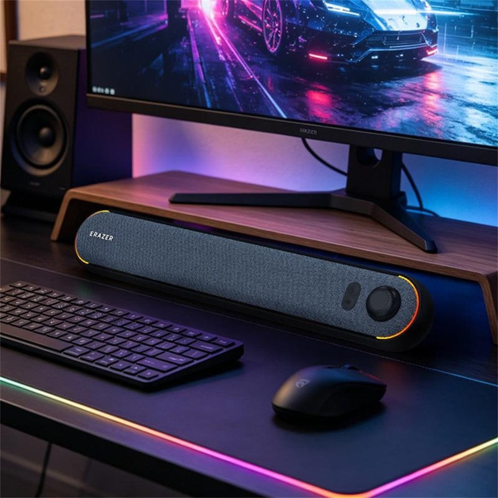 ERAZER W119 Stationär Soundbar RGB-belysning Bluetooth-kompatibel 5.3 USB-driven högtalare för spel (Investerad av Lenovo)