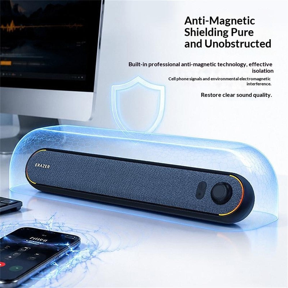 ERAZER W119 Stationär Soundbar RGB-belysning Bluetooth-kompatibel 5.3 USB-driven högtalare för spel (Investerad av Lenovo)