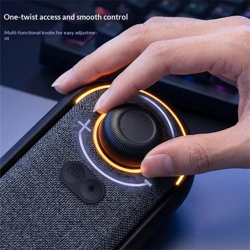ERAZER W119 Stationär Soundbar RGB-belysning Bluetooth-kompatibel 5.3 USB-driven högtalare för spel (Investerad av Lenovo)