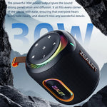 ZEALOT M1 30W bærbar Bluetooth 5.4-højtaler IPX6 vandtæt RGB-lys 6000mAh udendørshøjtaler