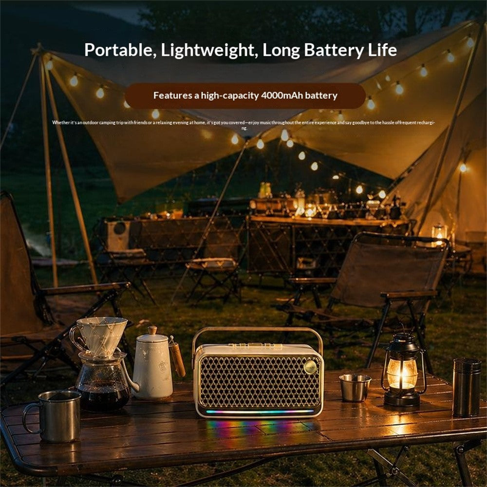 ERAZER B08 Bluetooth-compatible Speaker 10Wx2 RGB Lighting TWS Portable Subwoofer for Outdoor (Invested By Lenovo)