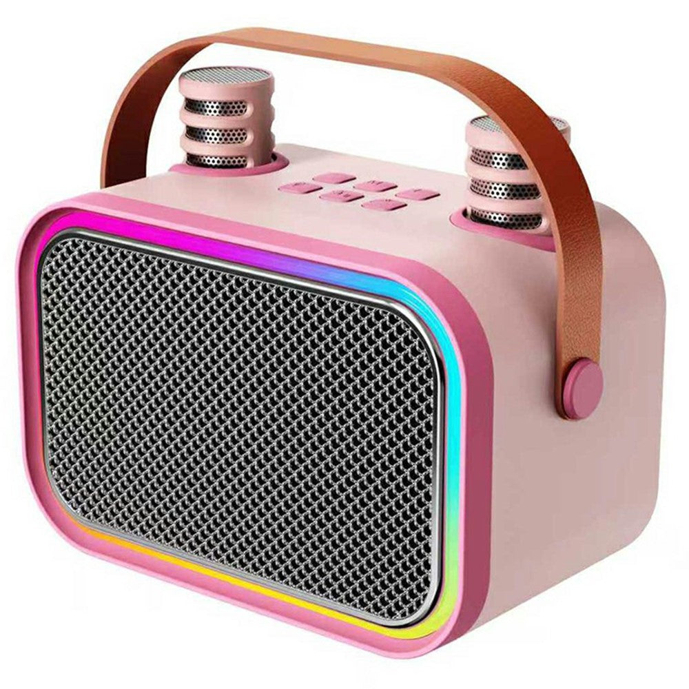 P11 Håndholdt karaokehøjttaler med dobbelte mikrofoner Bluetooth-kompatibel 5.4 RGB-belysning Subwoofer