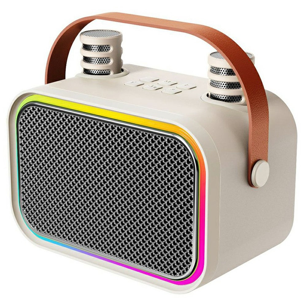 P11 Håndholdt karaokehøjttaler med dobbelte mikrofoner Bluetooth-kompatibel 5.4 RGB-belysning Subwoofer