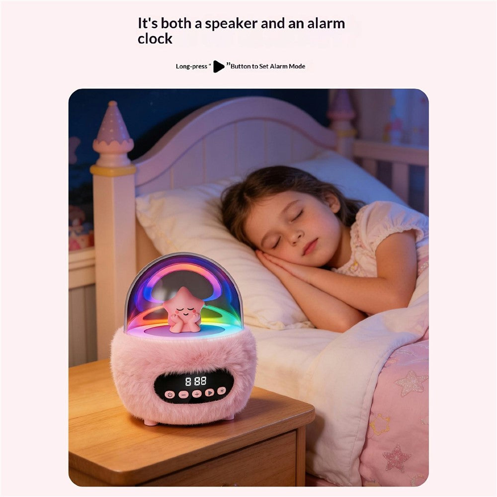 P16 Bluetooth-kompatibel 5.4 Bærbar Karaokehøjttaler med Dobbelt Mikrofon RGB Omgivelseslys Vækkeur