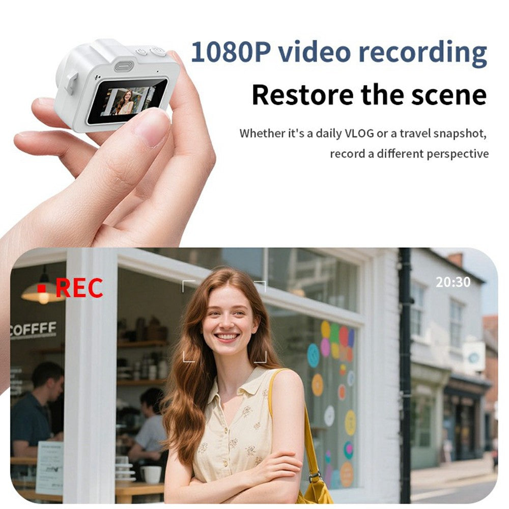 M8 Thumb Camera 0.96 Inch Screen LED Flash Night Vision Portable Mini HD Photo Video Recorder