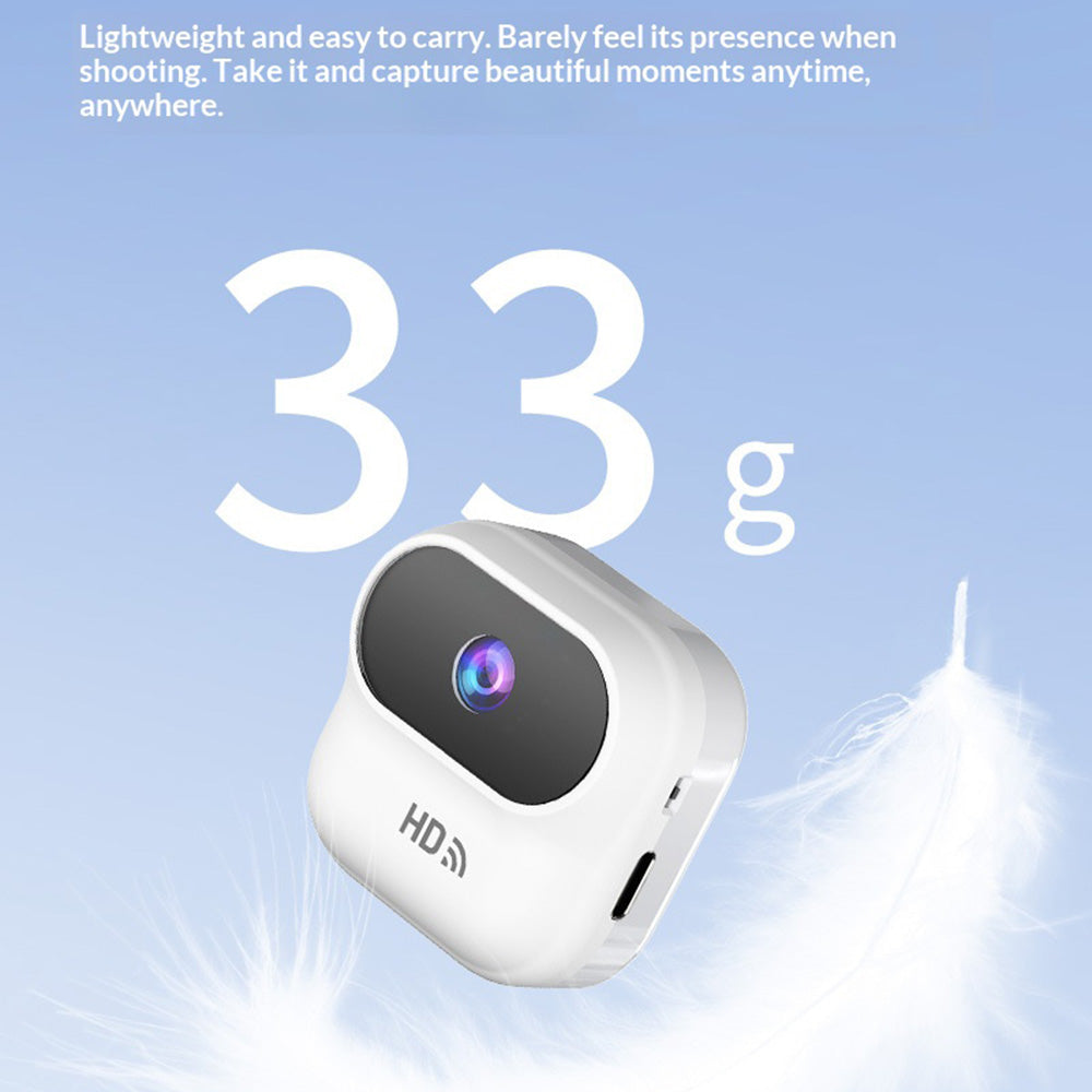 A8 Vlog Pocket Camera Mini WiFi Camera Magnetic Mount HD Home Security Monitor Surveillance Cam