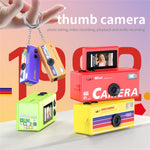 LK-030 Thumb Camera with Keychain 0.96 Inch Flip Screen Retro CCD Digital Camera 720P Mini Camcorder
