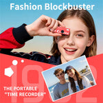 LK-030 Thumb Camera with Keychain 0.96 Inch Flip Screen Retro CCD Digital Camera 720P Mini Camcorder